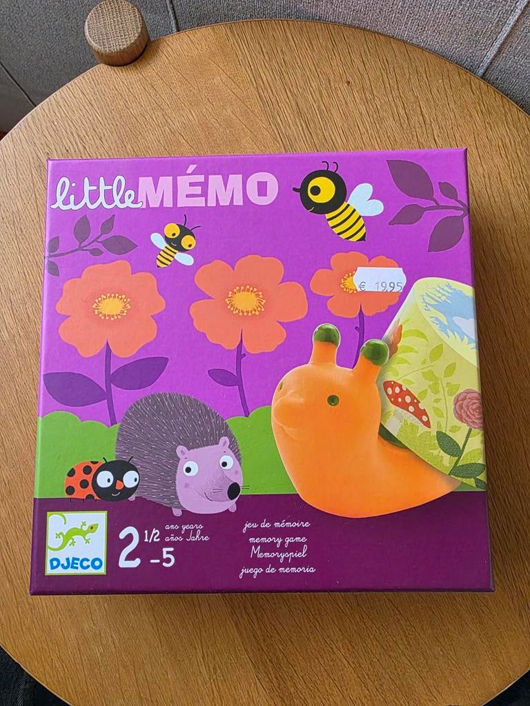 Djeco Little Memo Geheugenspel voor Kinderen 2,5-5 jaar, Drie of vier spelers, Ophalen of Verzenden, Zo goed als nieuw, Djeco