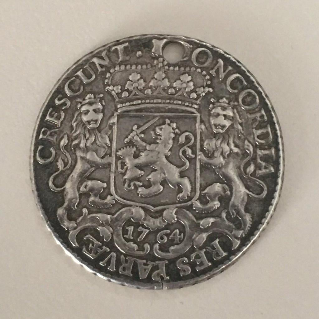 1/2 Zilveren Rijder 1764, Postzegels en Munten, Munten | Nederland, Vóór koninkrijk, Zilver, Losse munt, Overige waardes