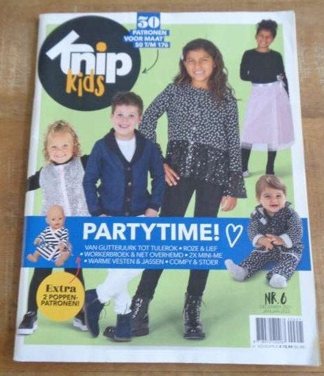 Knipkids Knippie nr. 6 december 2021, januari 2022 mt 50/176, Verzenden, Zo goed als nieuw, Kind, Knippie
