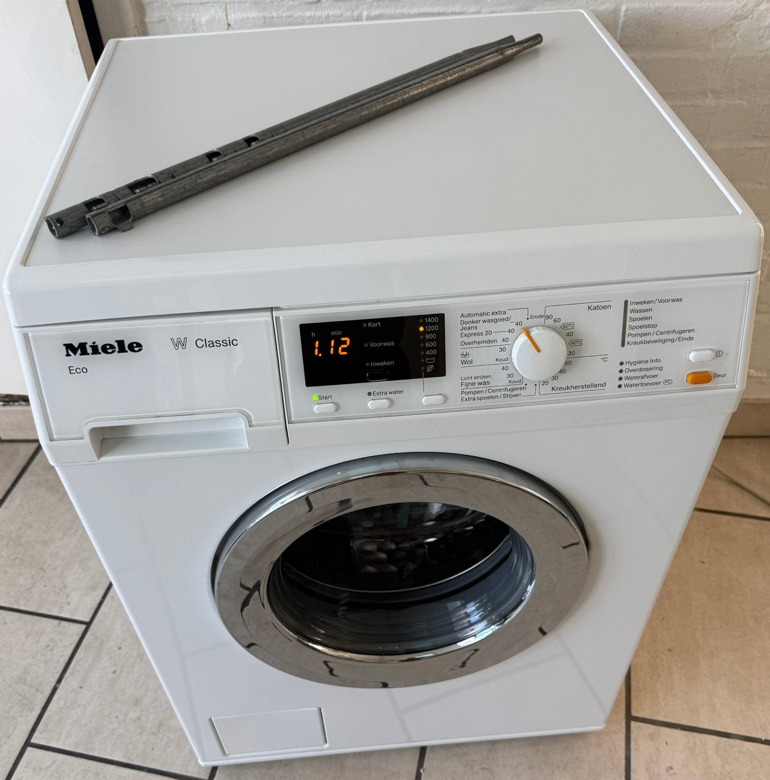 Miele 7Kilo 1400 toeren A+++ energieverbruik in topstaat, Witgoed en Apparatuur, Ophalen, Energieklasse A of zuiniger, Zo goed als nieuw