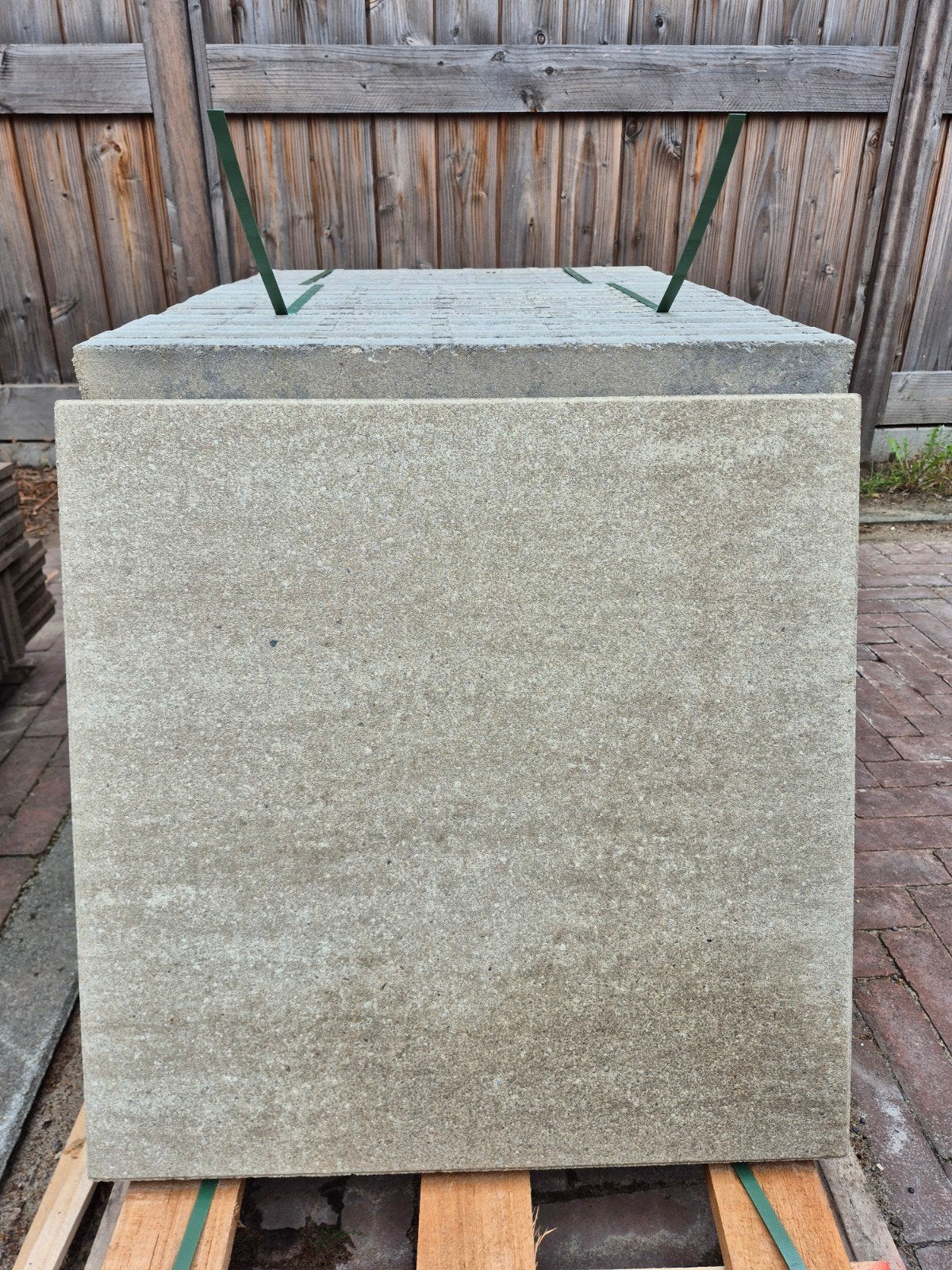 Terrastegels Italian Taupe 60x60x4 cm en opsluitbanden, Tuin en Terras, Tegels en Klinkers, Ophalen, Beton, Terrastegels