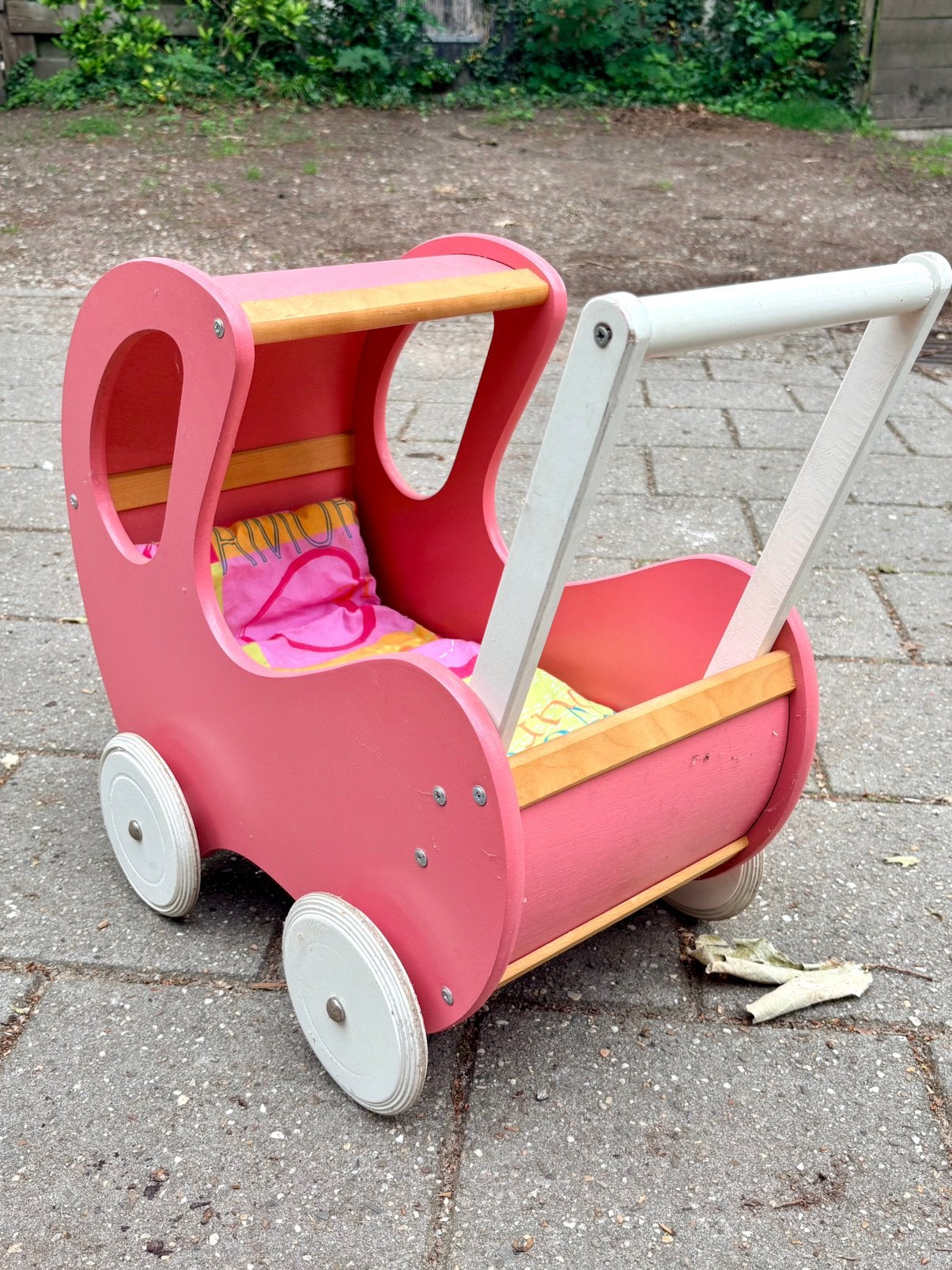 Houten poppenwagen, Ophalen, Gebruikt, Duw- of Trekspeelgoed