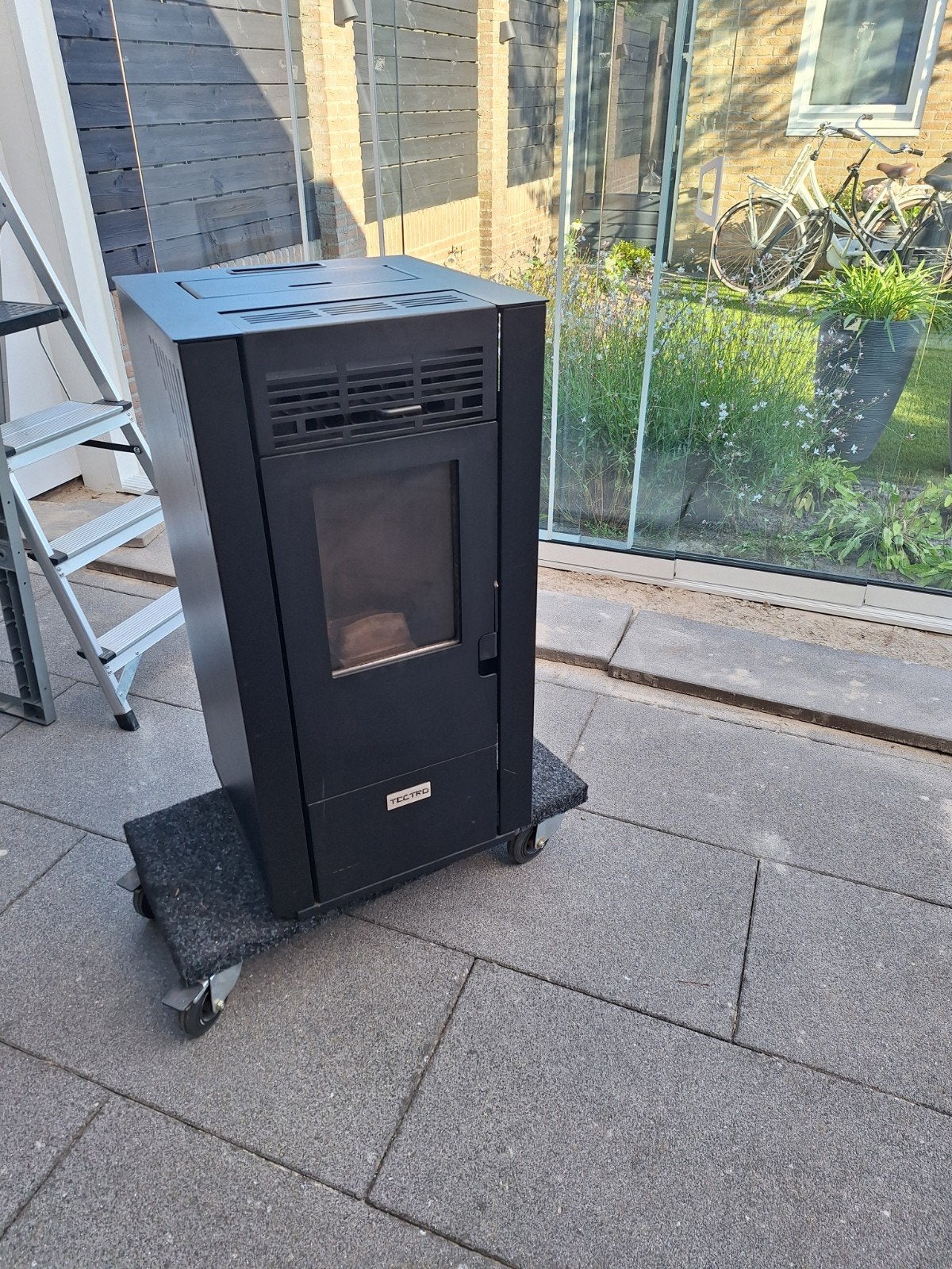 Tectro TBH 570-2 Pelletkachel - Zo goed als nieuw, Ophalen, Overige brandstoffen, Zo goed als nieuw, Pelletkachel