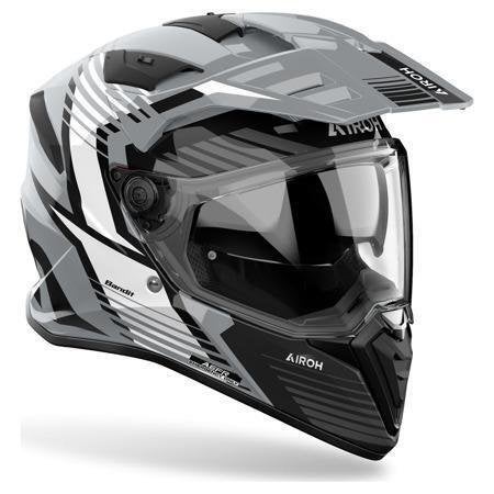 Airoh Bandit Spicy Integraalhelm, Grijs-Wit, Motoren, Ophalen of Verzenden, Nieuw met kaartje