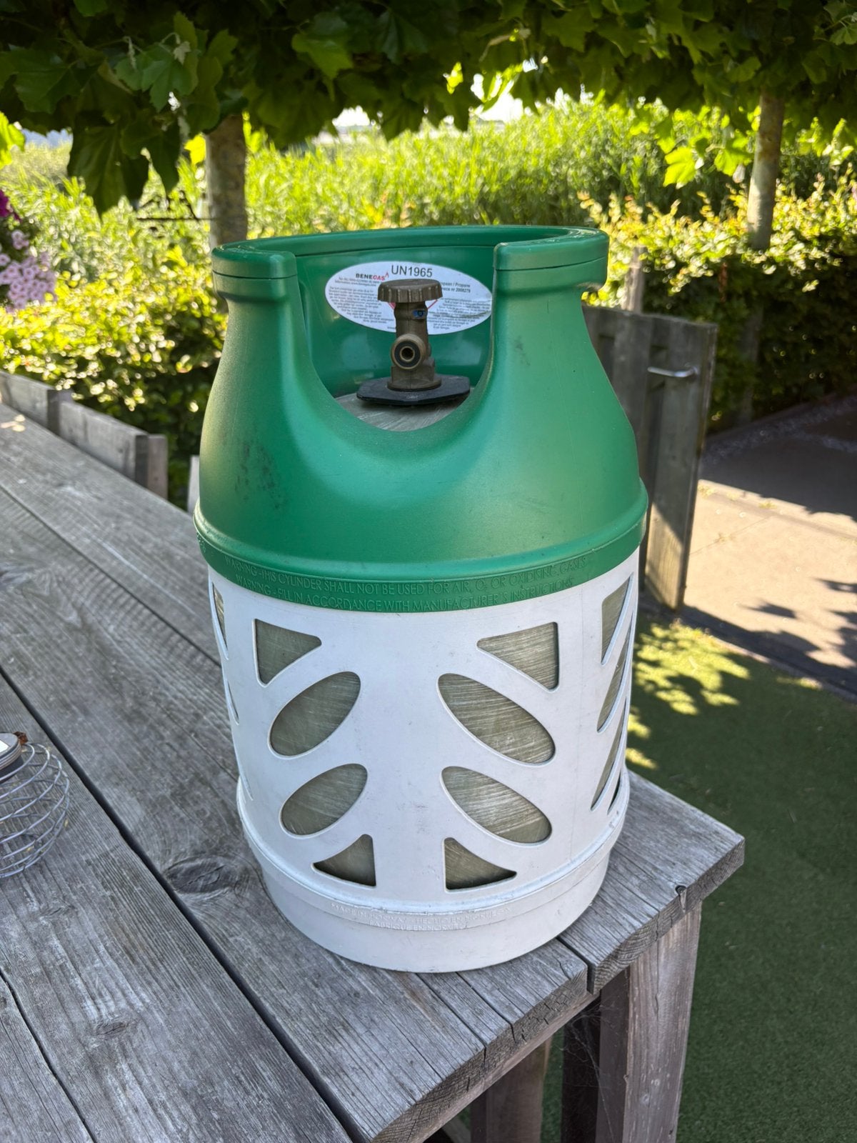 Benegas lichtgewicht gasfles 7,5 kg, Caravans en Kamperen, Kampeeraccessoires, Ophalen, Zo goed als nieuw