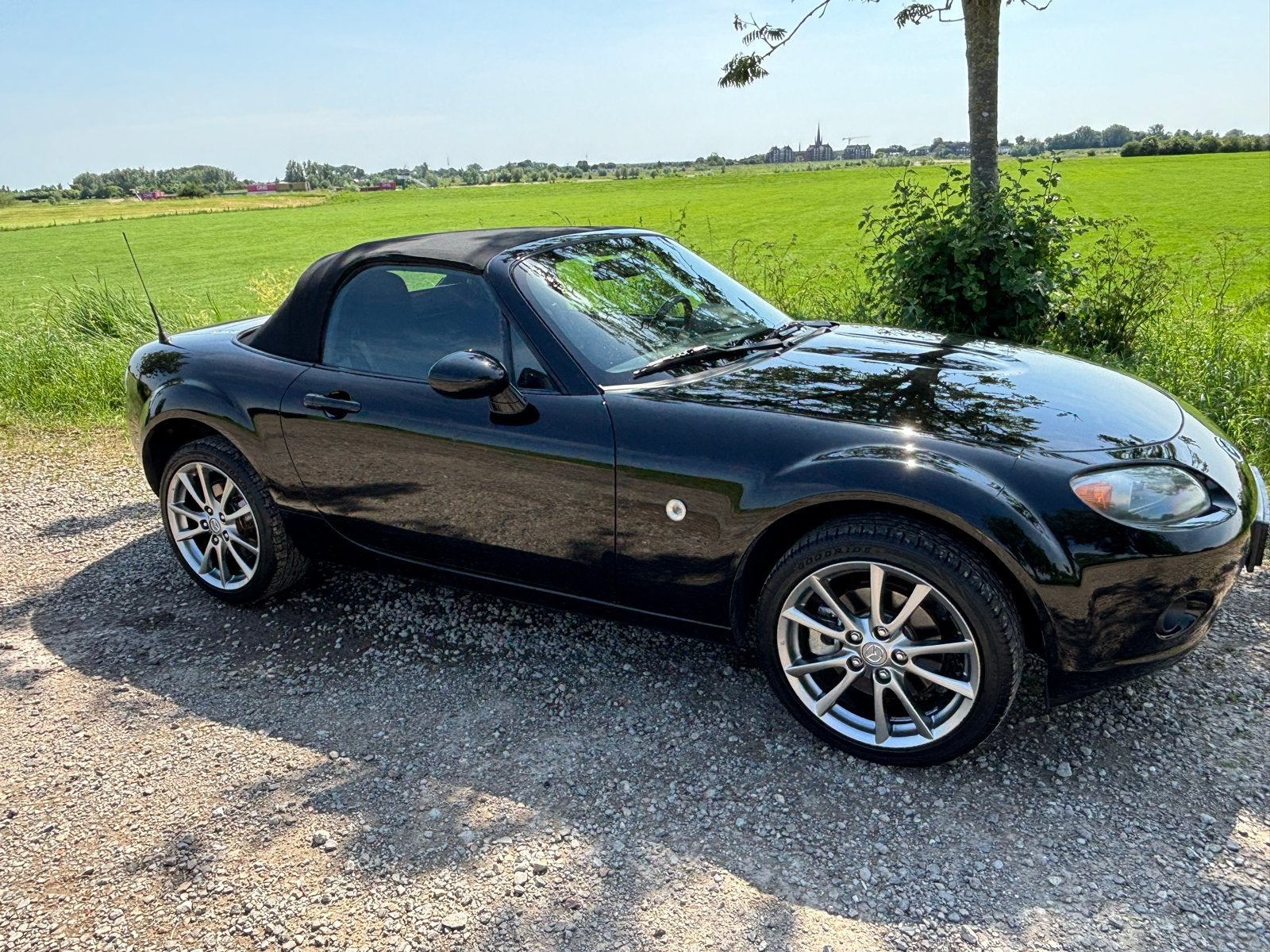 Mazda MX-5 1.8 Touring 2007 Zwart, Auto's, Mazda, Achterwielaandrijving, 4 cilinders, Cabriolet, 1055 kg