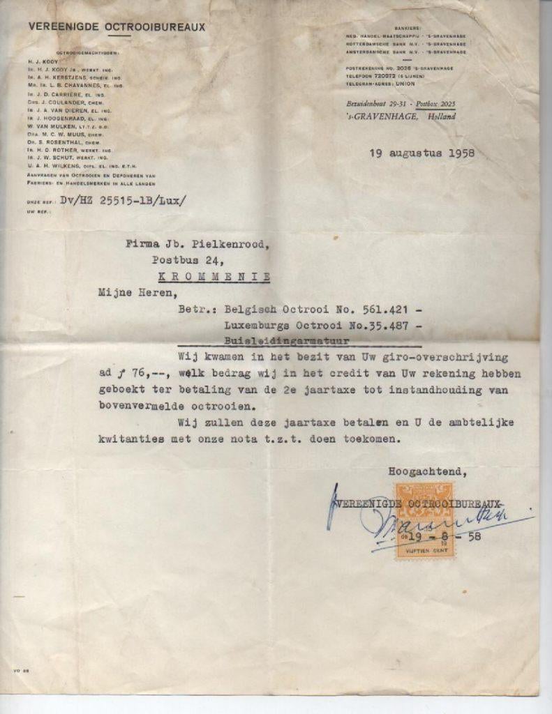 oude octrooi aanvraag, Ophalen of Verzenden