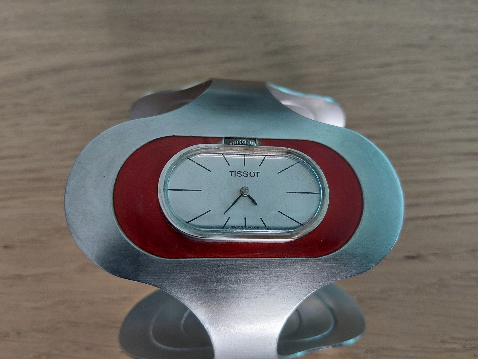 Tissot "Slave" Polshorloge - Uniek Design, Overige merken, Staal, Gebruikt, Staal