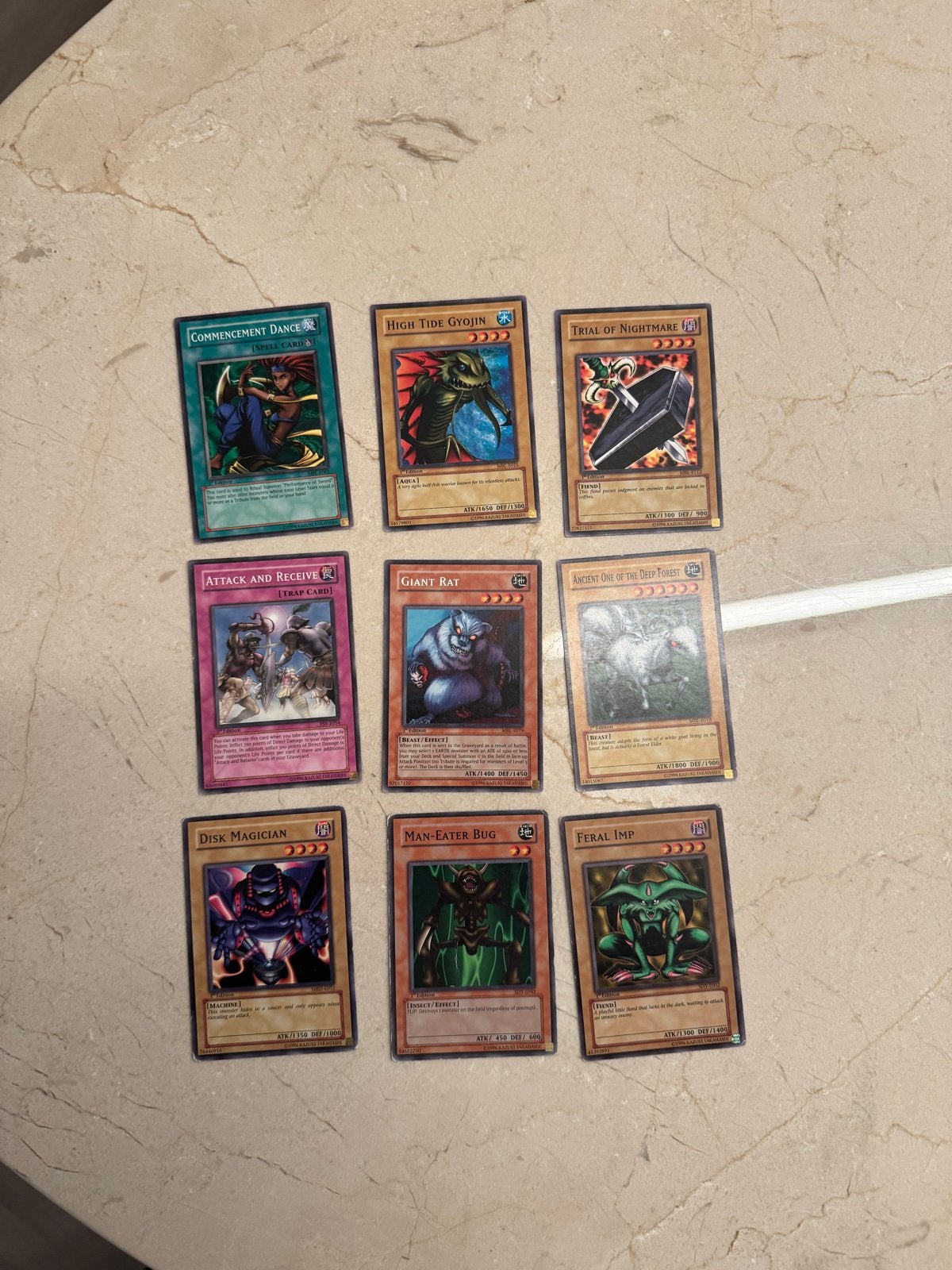 Yu-Gi-Oh! 1st Edition Kaarten Set - Zeldzame Collectie, Ophalen, Gebruikt, Meerdere kaarten