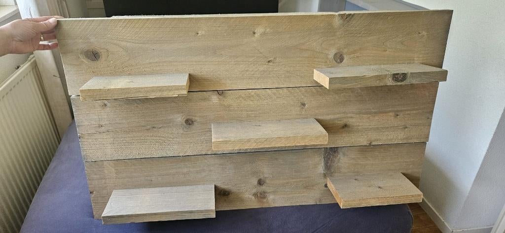 Houten wandbord, Huis en Inrichting, Woonaccessoires | Wanddecoraties, Ophalen, Hout, 57 cm, Zo goed als nieuw