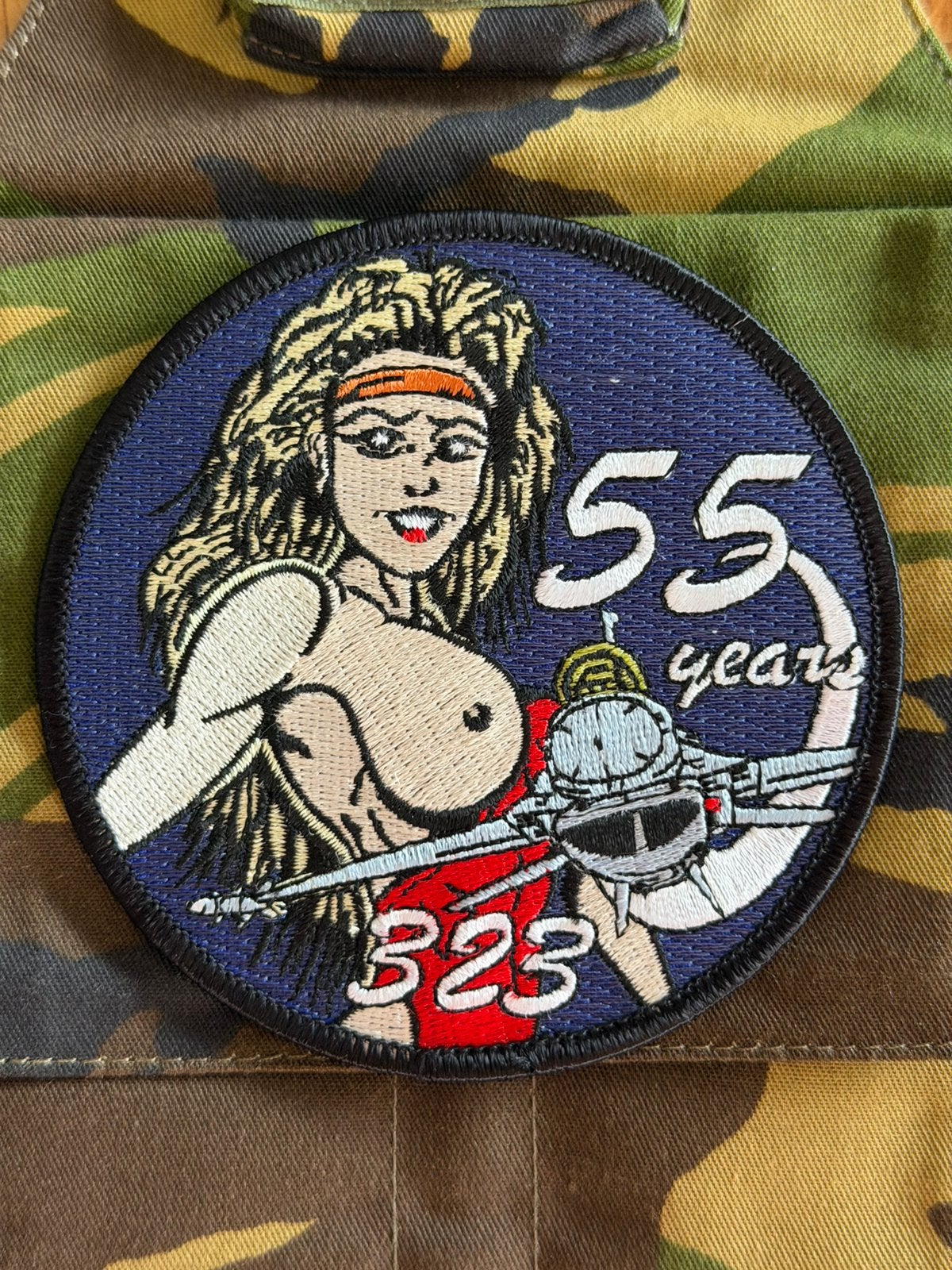 323 Squadron 55 Jaar, Ophalen of Verzenden, Zo goed als nieuw, Patch, Badge of Embleem