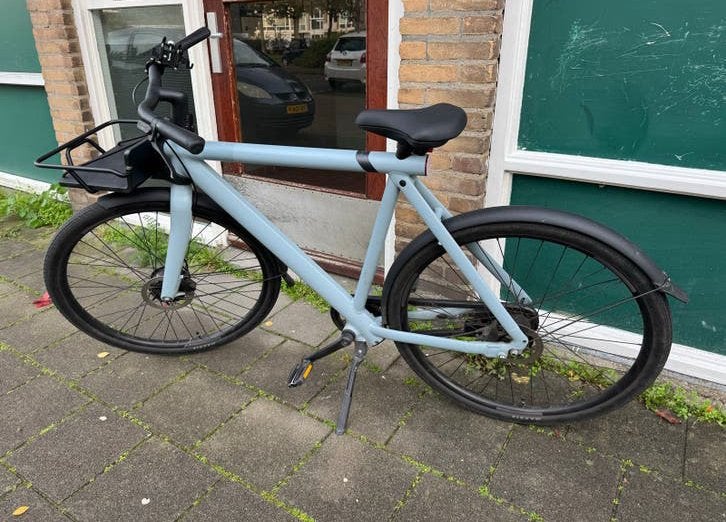 VanMoof S3 E-bike - Lichtblauw - 32 km/h -in goede staat, Ophalen, Gebruikt, 55 tot 59 cm, Vanmoof