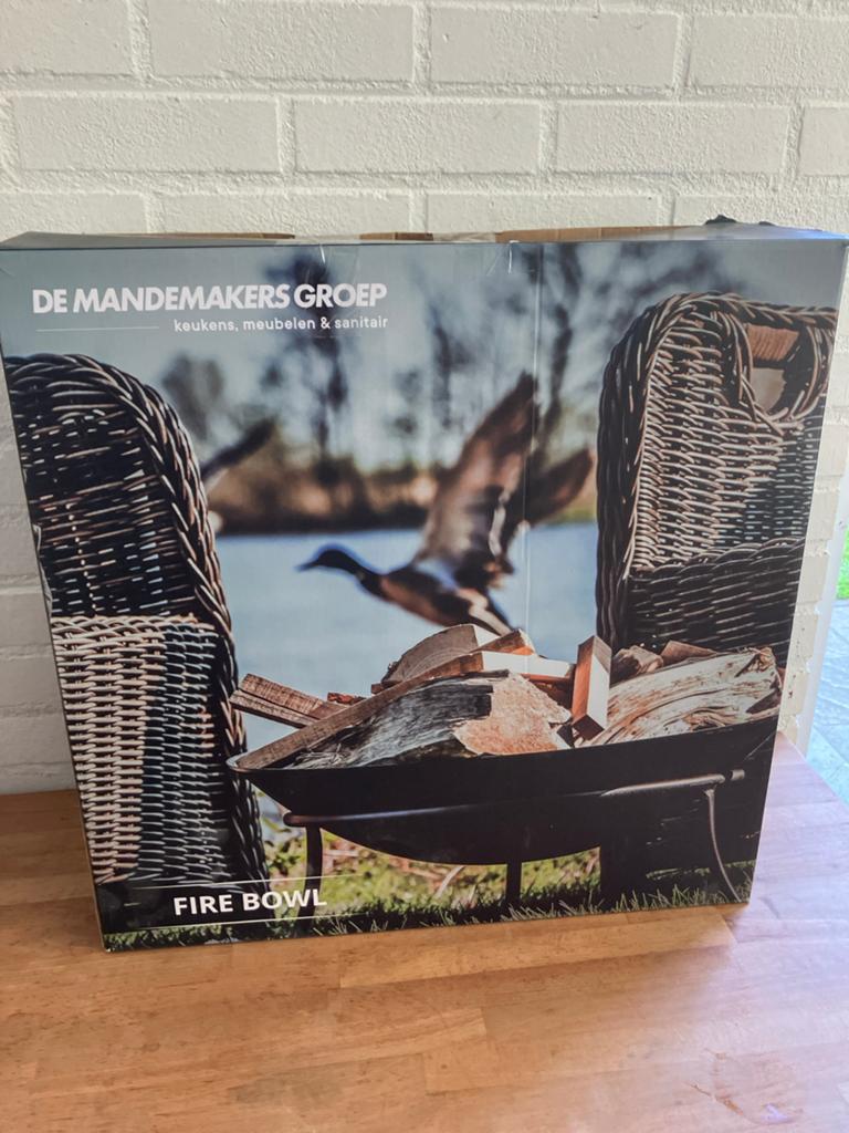 Nieuwe Vuurkorf - De Mandemakers Groep Fire Bowl, Ophalen, Nieuw, Vuurkorf