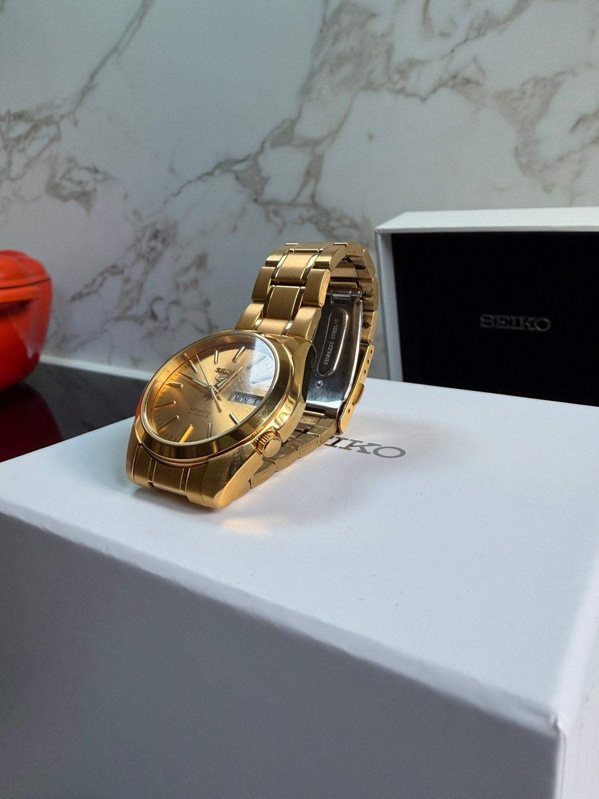 Seiko 5 SNKL48K1 - nieuw nooit gedragen, Sieraden, Tassen en Uiterlijk, Ophalen, Polshorloge, Nieuw, Seiko