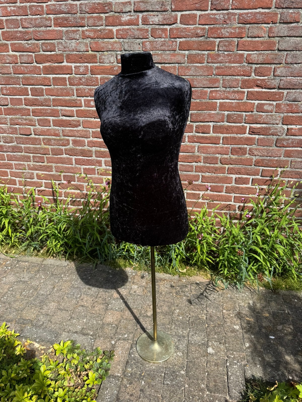 Paspop buste velours zwart goud, Ophalen, Gebruikt, Paspop