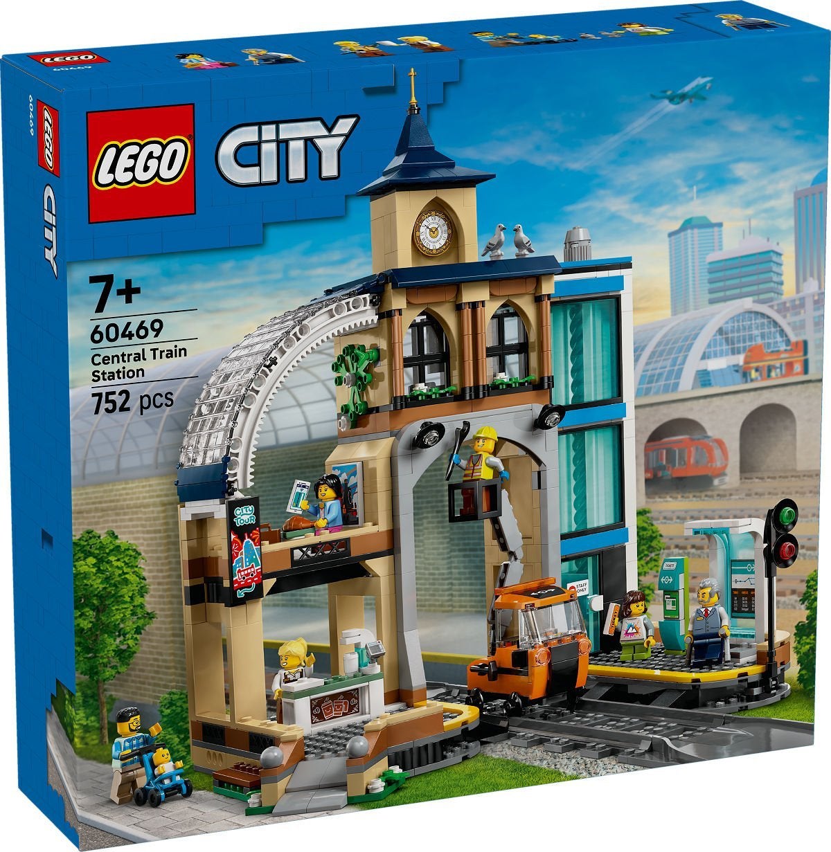 LEGO City Centraal Station 60469 - Treinstation met trein, City, Nieuw, Ophalen of Verzenden, Compleet