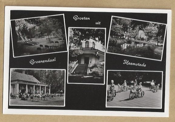 Groeten uit Groenendaal Heemstede - Oude Ansichtkaart, Ophalen of Verzenden, Voor 1920, Ongelopen, Noord-Holland