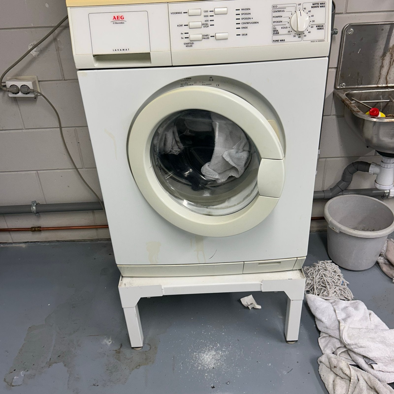 AEG Lavamat wasmachine en Lavatherm droger set, Witgoed en Apparatuur, Wasmachines, Ophalen, Gebruikt, Voorlader, Kort programma