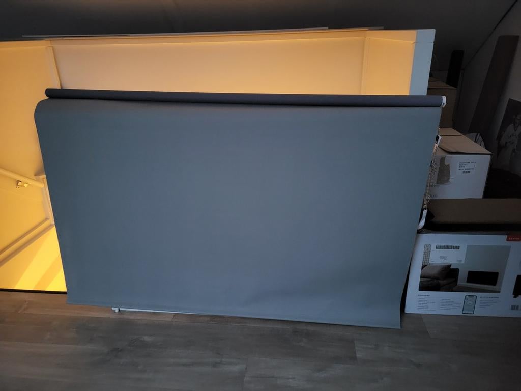 Rolgordijn zandkleur 166 x 155 cm, Ophalen, Gebruikt, Beige, 150 tot 200 cm