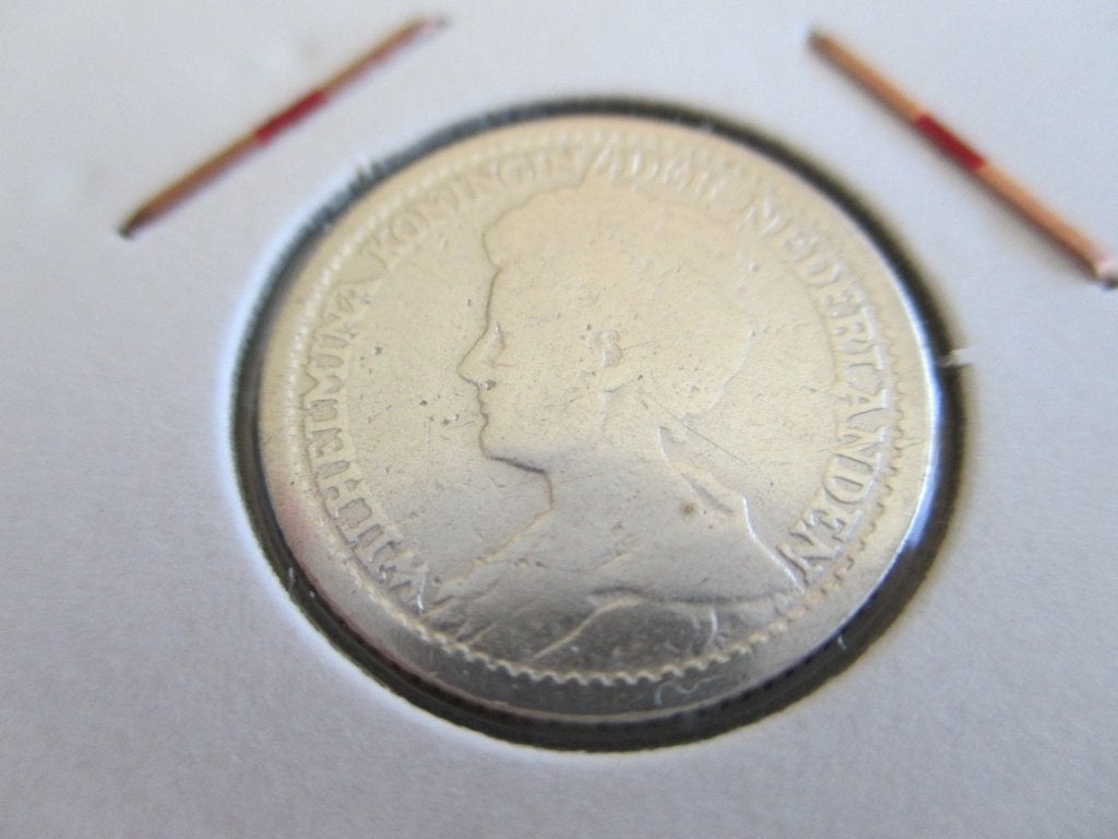Kwartje 1916, Postzegels en Munten, Munten | Nederland, Zilver, 25 cent, Ophalen of Verzenden, Koningin Wilhelmina