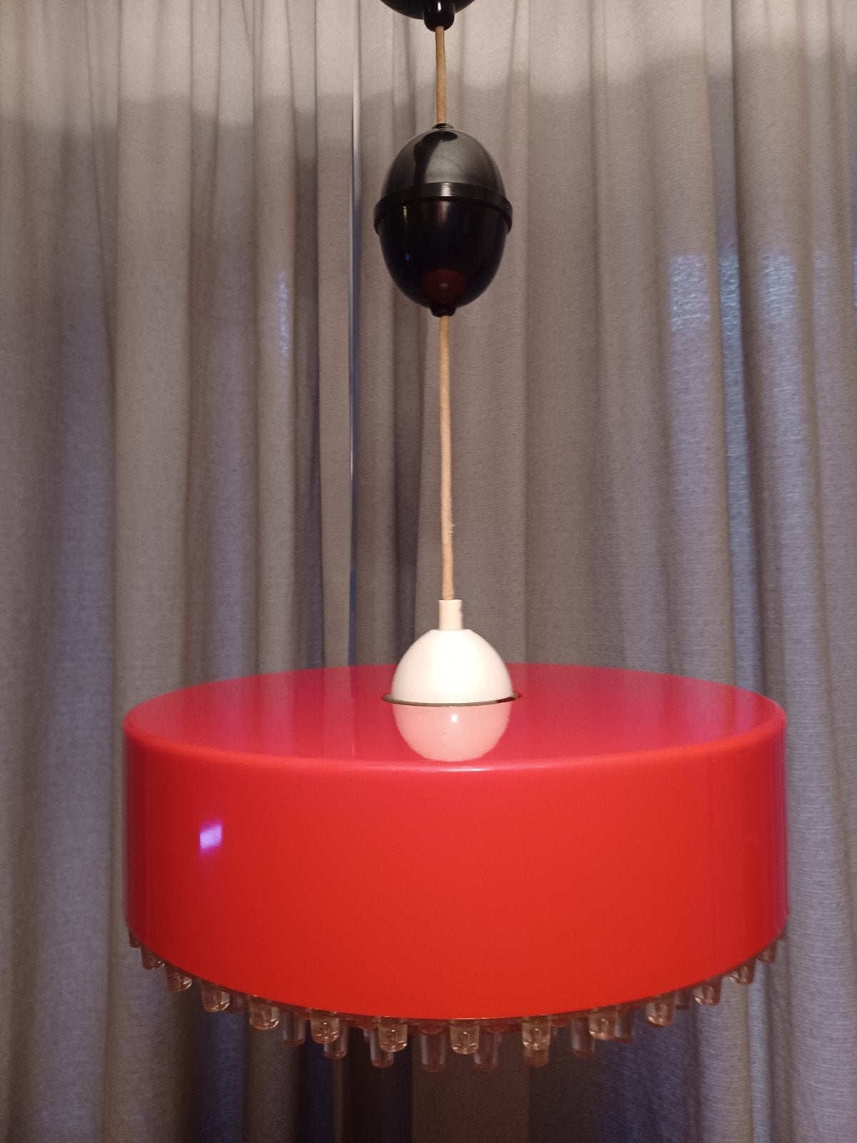 Vintage Space age design hanglamp, 35 X 35 X 27 cm, Ophalen of Verzenden, Zo goed als nieuw, Design, Design