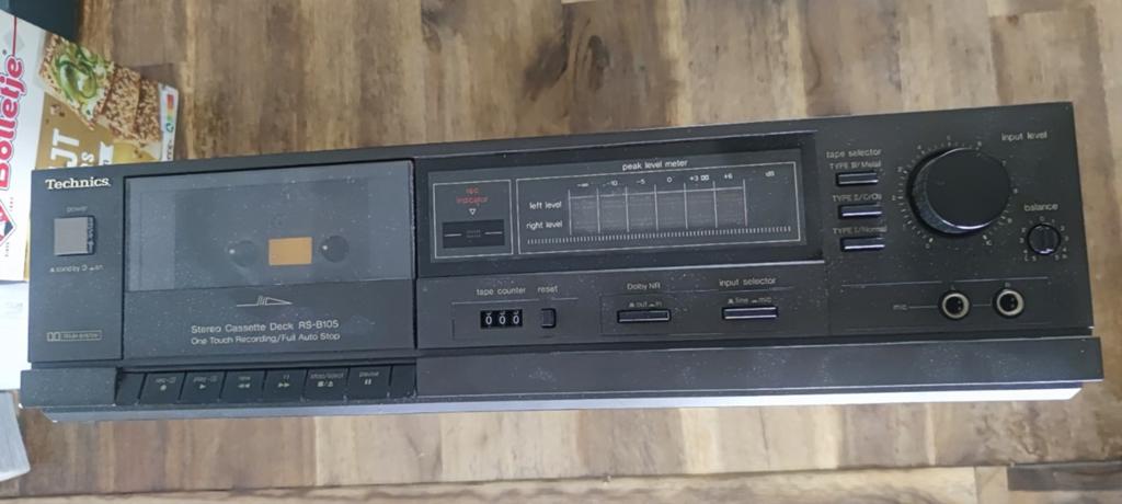 Technics RS-B105 deck cassette speler prima staat, Audio, Tv en Foto, Cassettedecks, Ophalen of Verzenden, Enkel, Overige merken
