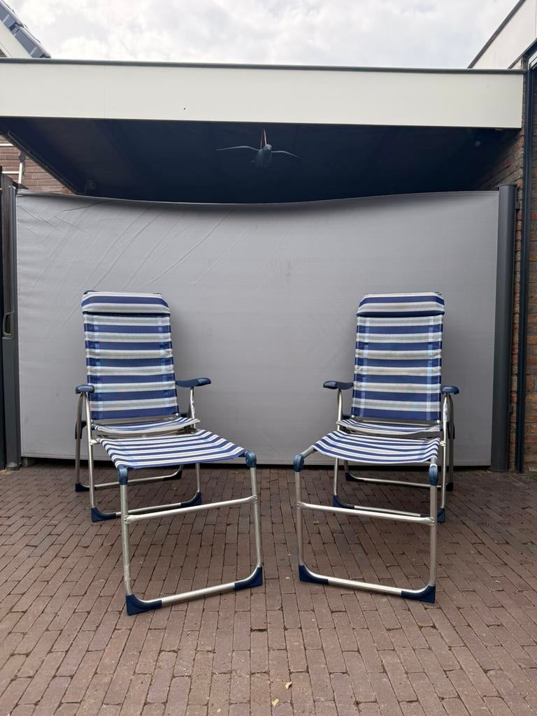 Crespo campingstoelen met voetenbankje, Ophalen, Zo goed als nieuw, Campingstoel