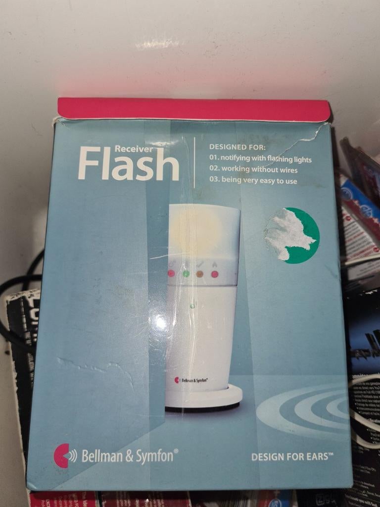 Bellman & Symfon Flash Receiver - Draadloze Melder, Ophalen of Verzenden, Zo goed als nieuw