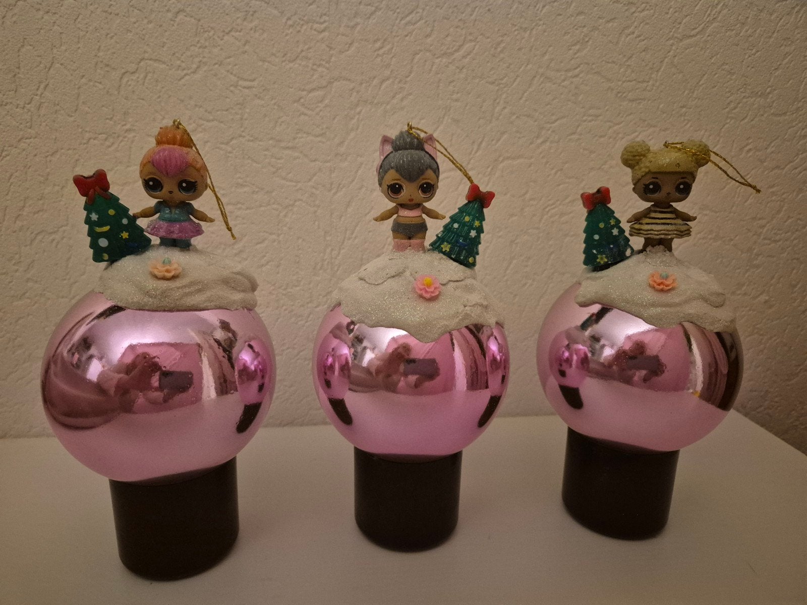 3x Leuke kerstballen met L.O.L, Ophalen of Verzenden, Nieuw