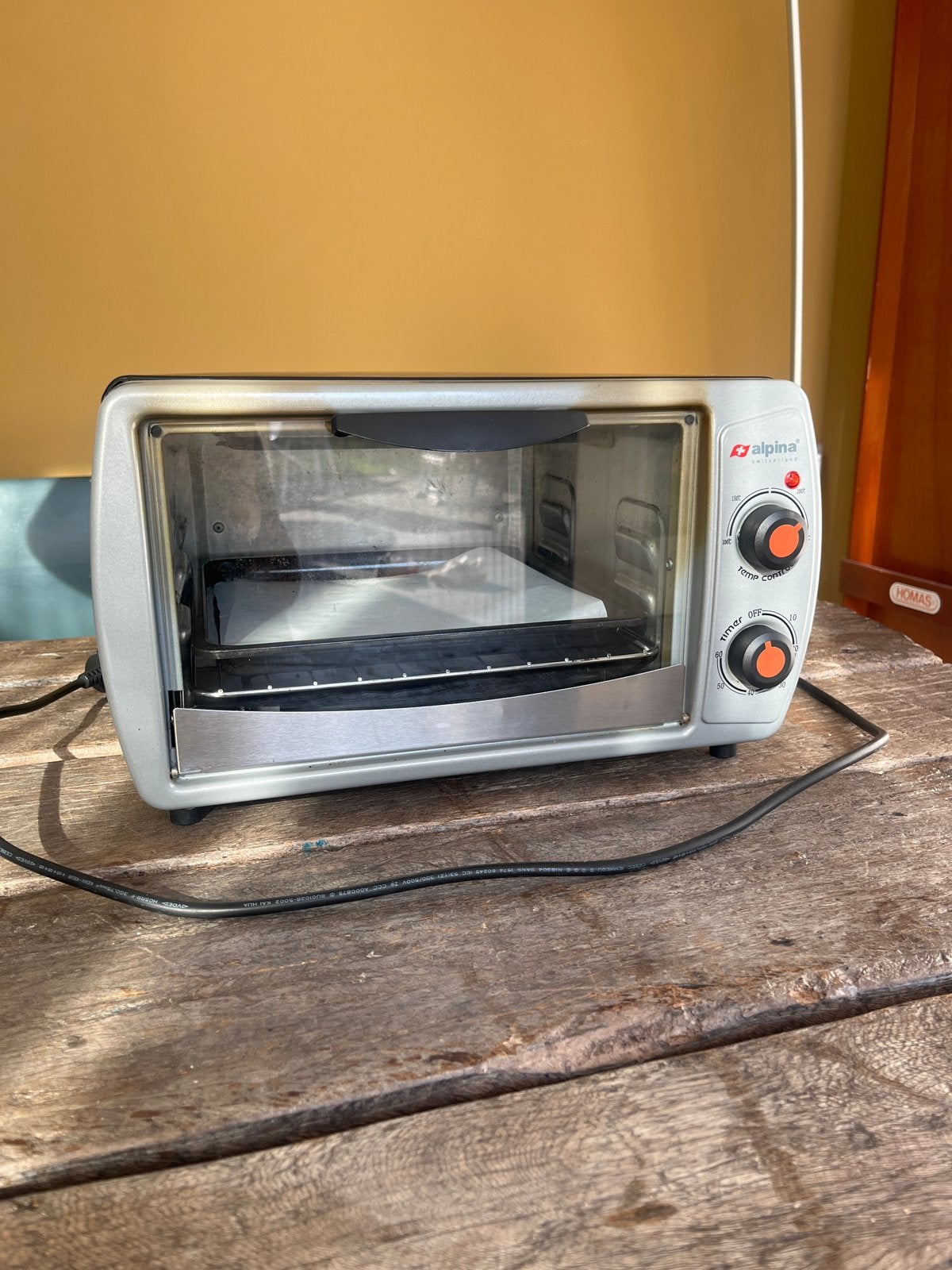 Alpina Mini camping oven, Witgoed en Apparatuur, Ovens, Gebruikt, Vrijstaand, Mini-oven, Overige merken, Minder dan 45 cm, Ophalen of Verzenden