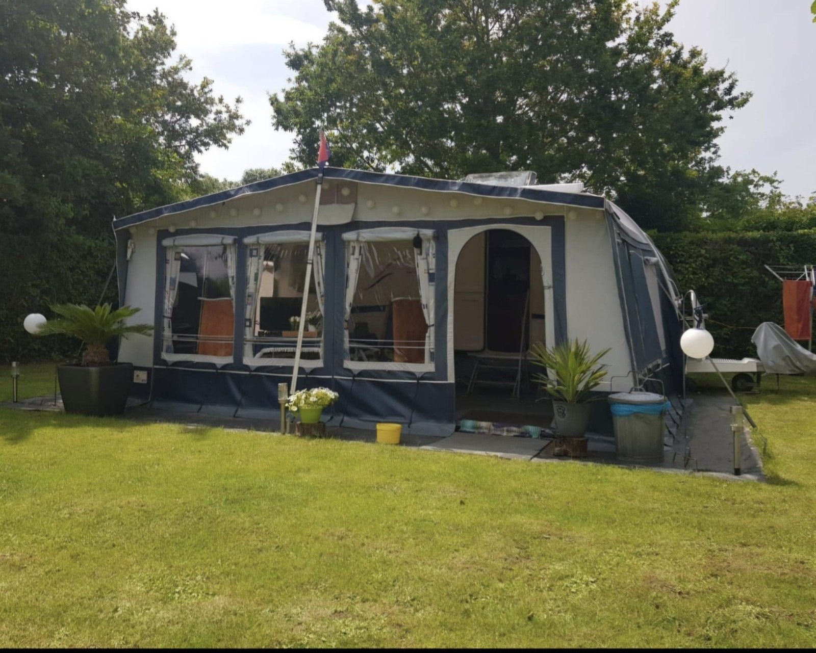Ruime Alle Season voortent Brand Magellan 12, Caravans en Kamperen, Ophalen, Gebruikt, Ten Cate All Season 240g/m2, Brand