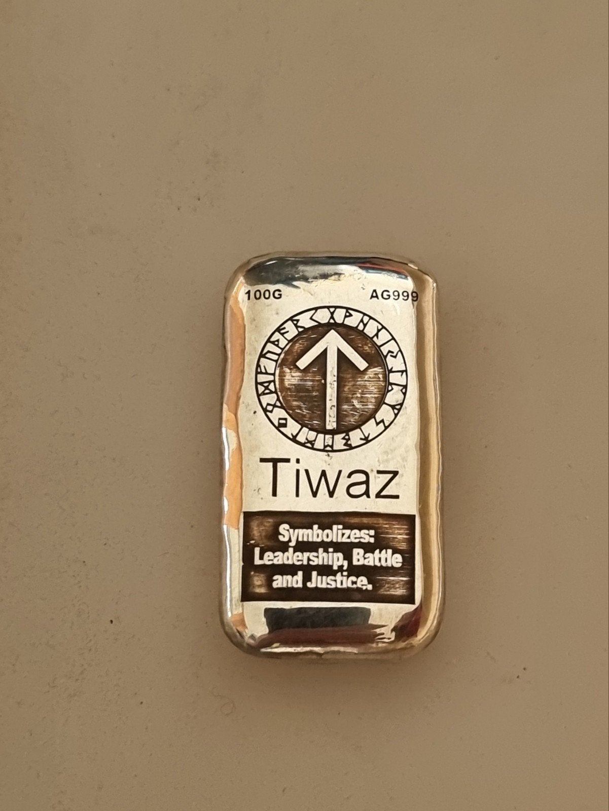 zilverbaar 999/1000 100 gram, Ophalen of Verzenden, Zilver