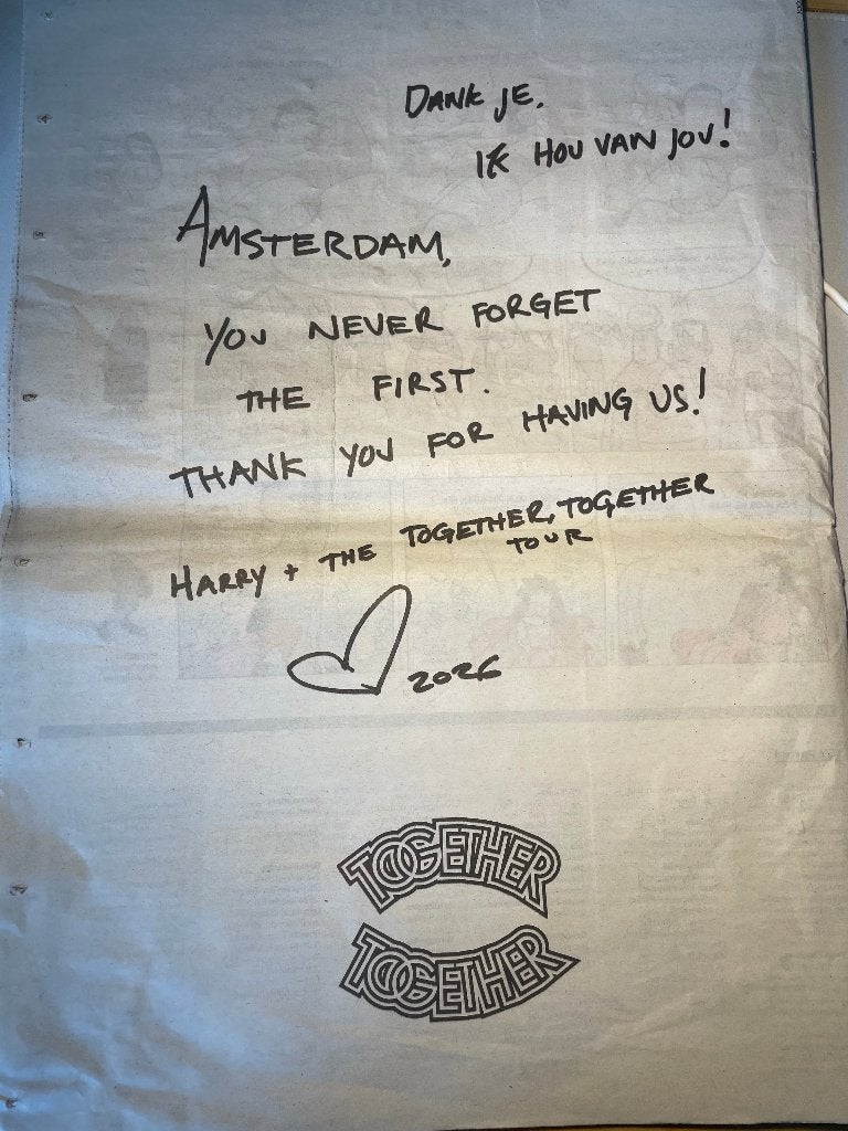Parool krant Harry Styles, Ophalen of Verzenden, Gelezen, Artiest