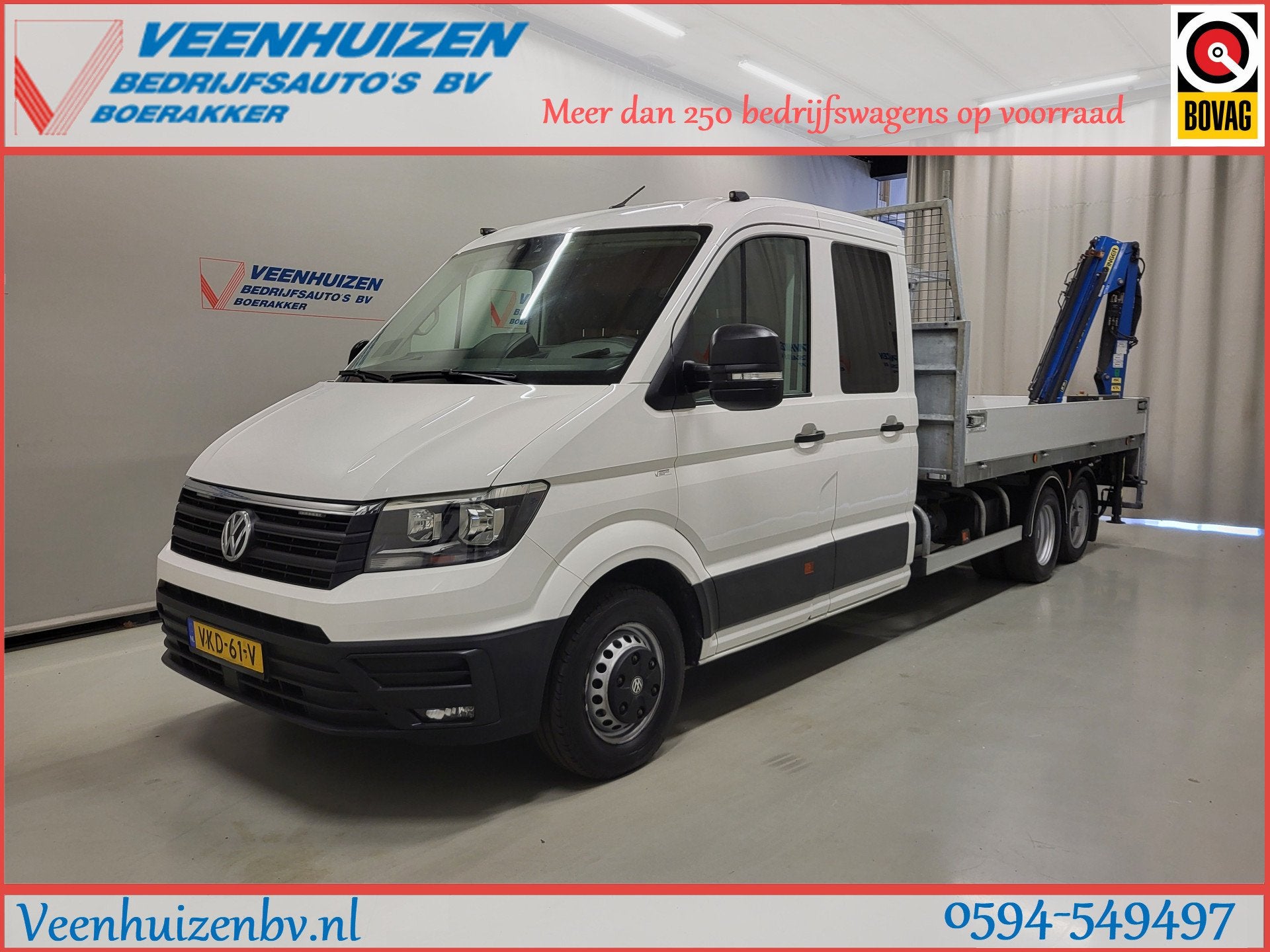 Volkswagen Crafter 2.0TDI Clixtar Be-Combi 2653KG laadvermog, Auto's, Gebruikt, Euro 6, 4 cilinders, Volkswagen