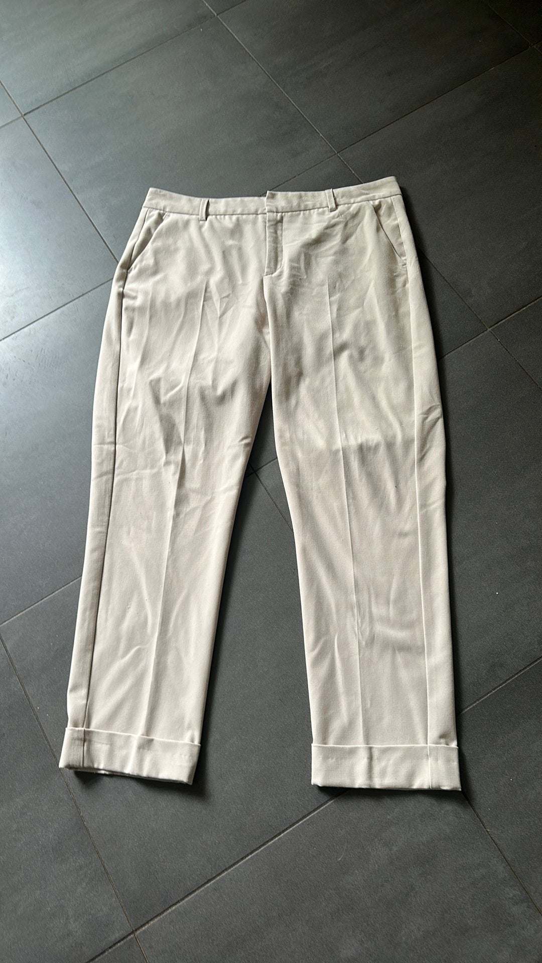 Prachtige ecru kleurige Purdey broek, Beige, Maat 42/44 (L), Ophalen of Verzenden, Zo goed als nieuw
