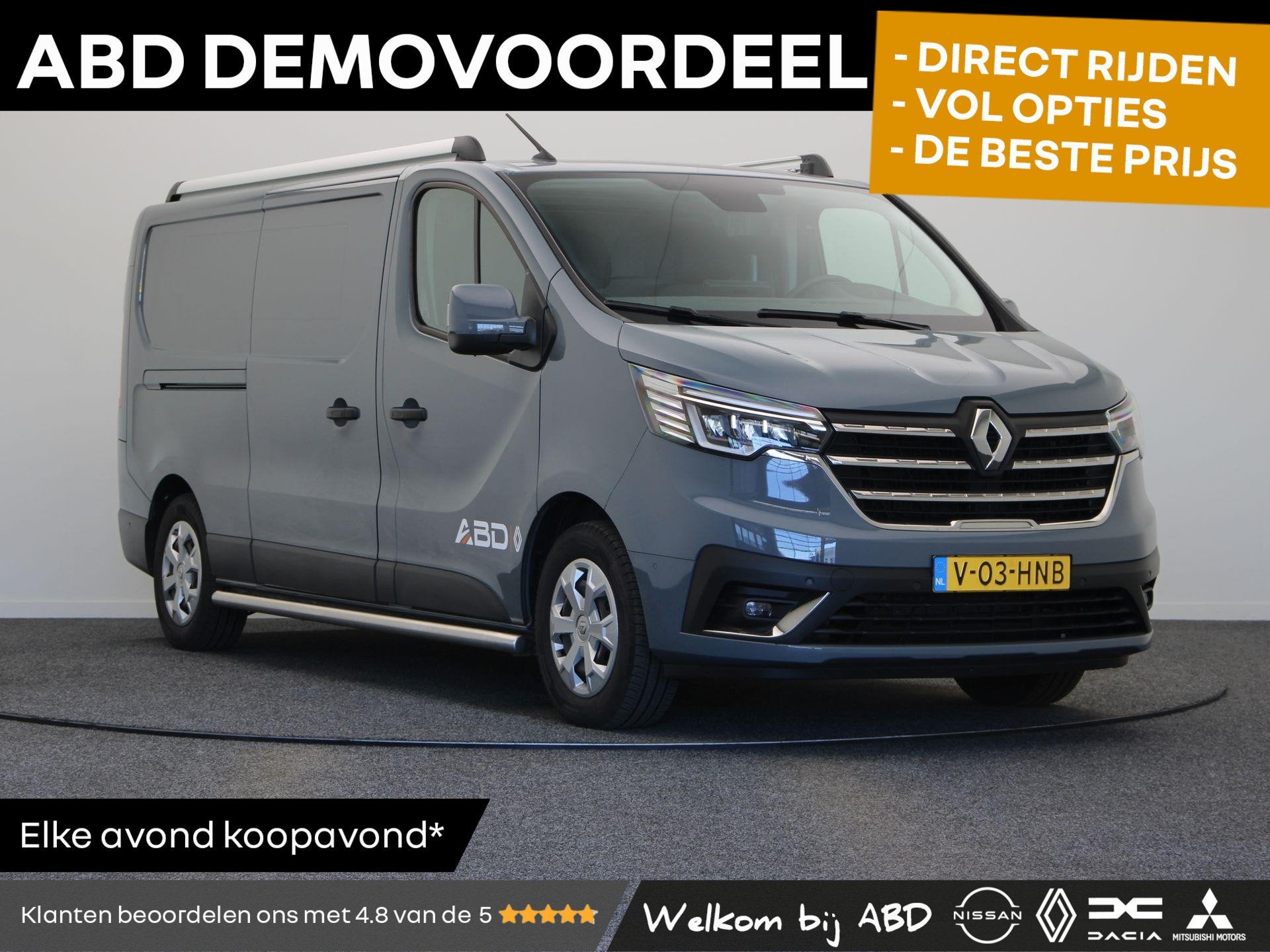 Renault Trafic E-Tech T29 L2H1 Comfort 52 kWh | Roofrails |, 12 maanden, Stof, Renault, 920 kg