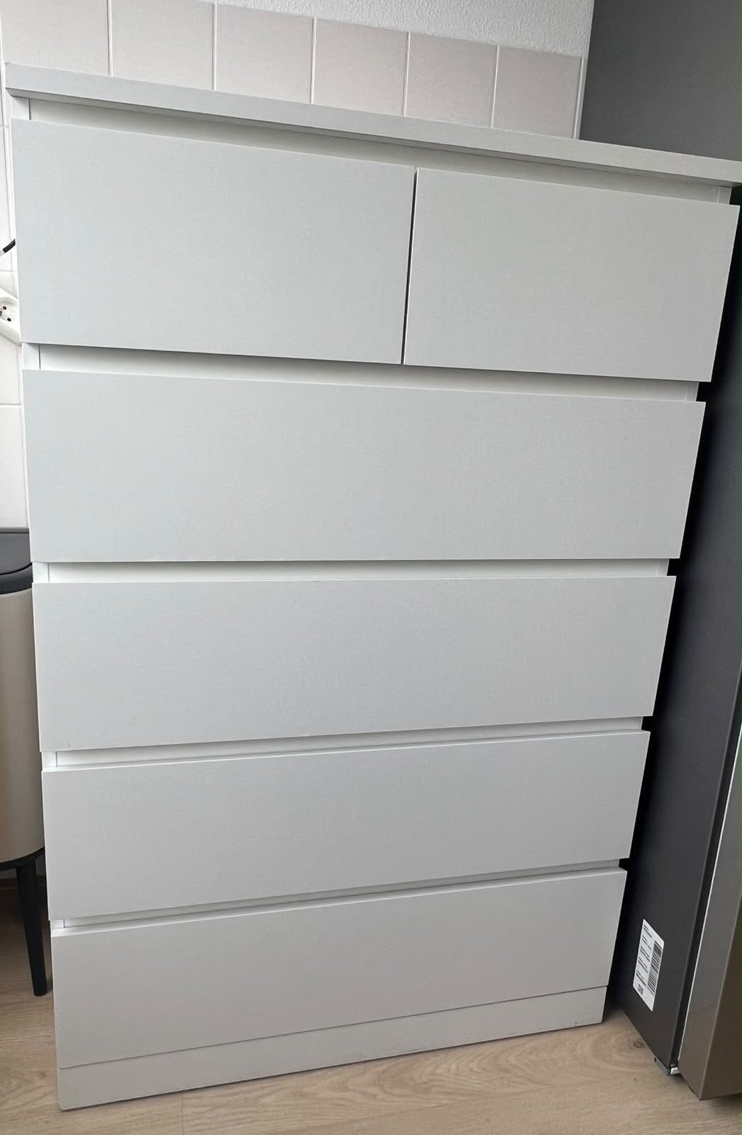 Ladekast met 6 laden - Gebruikt met lichte beschadigingen, Huis en Inrichting, Ophalen, Gebruikt, 5 laden of meer, 100 tot 150 cm