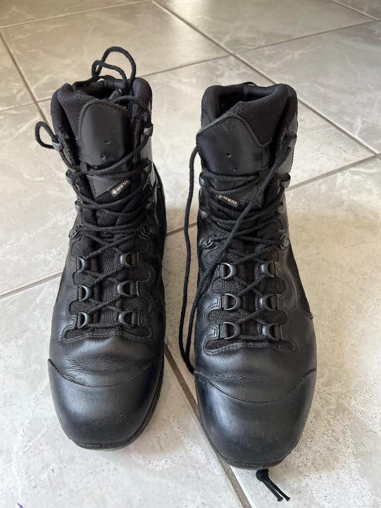Gedragen paar HAIX Scout legerschoenen maat 10,5.45. Br 5, Sport en Fitness, Bergsport en Wandelen, Verzenden, Gebruikt, Schoenen
