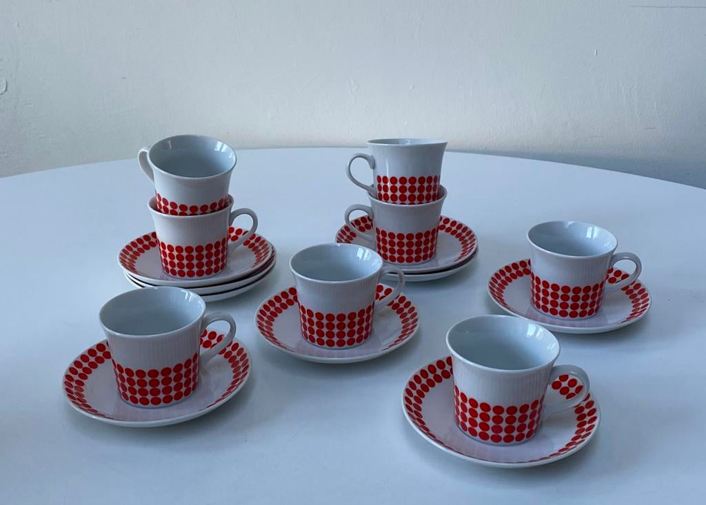 8X Thun  kop en schotels Czech, vintage, Antiek en Kunst, Ophalen of Verzenden