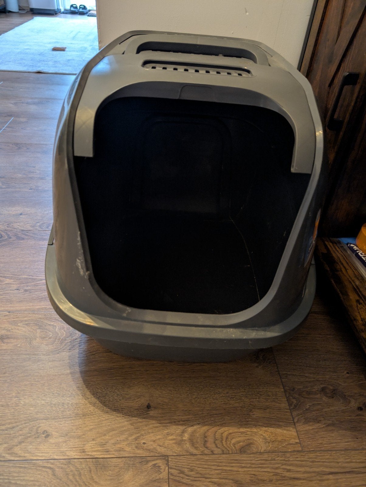 Gratis XL kattenbak, Ophalen