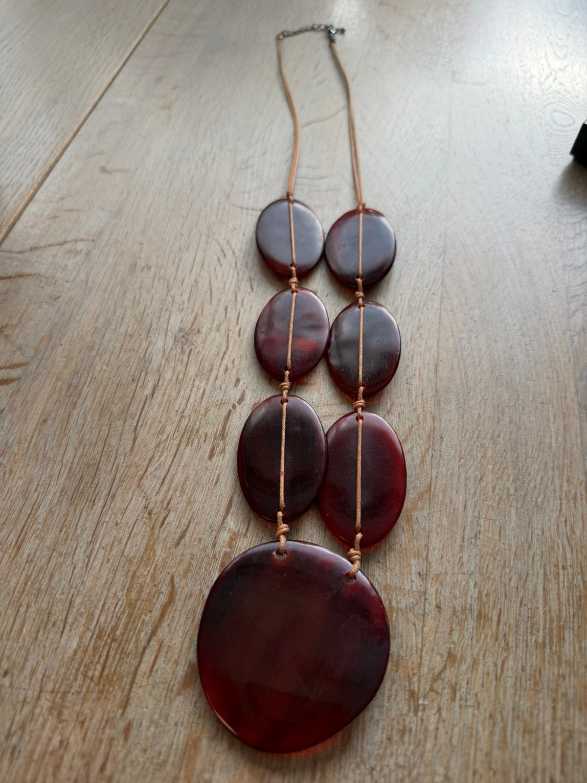 Kunststof of bakeliet ketting, Verzenden, Zo goed als nieuw, Kunststof