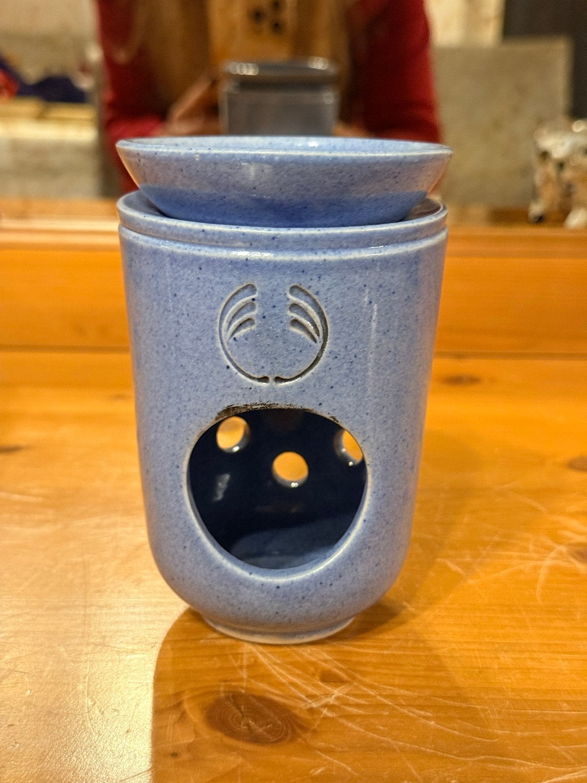 The Body Shop Aroma Diffuser Blauw Keramiek, Huis en Inrichting, Gebruikt, Blauw, Ophalen of Verzenden, Modern