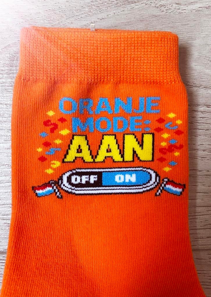 Oranje sokken WK Nederland voetbal Dutch souvenir, Ophalen of Verzenden, Nieuw, Maat 39 t/m 42, Overige kleuren