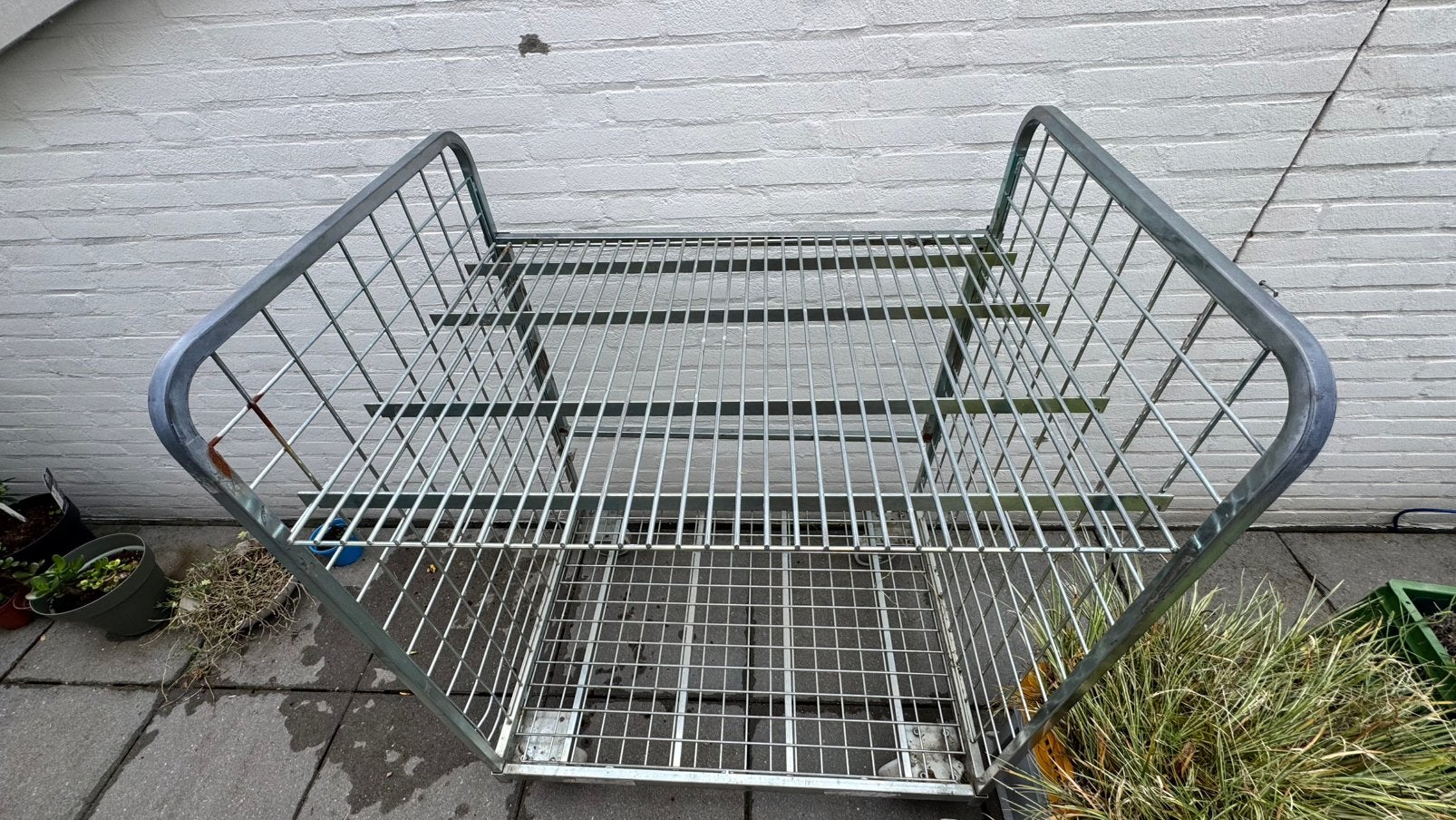 Draadkar voorraad kar rolcontainer etage hoogte verstelb, Ophalen of Verzenden, Gebruikt