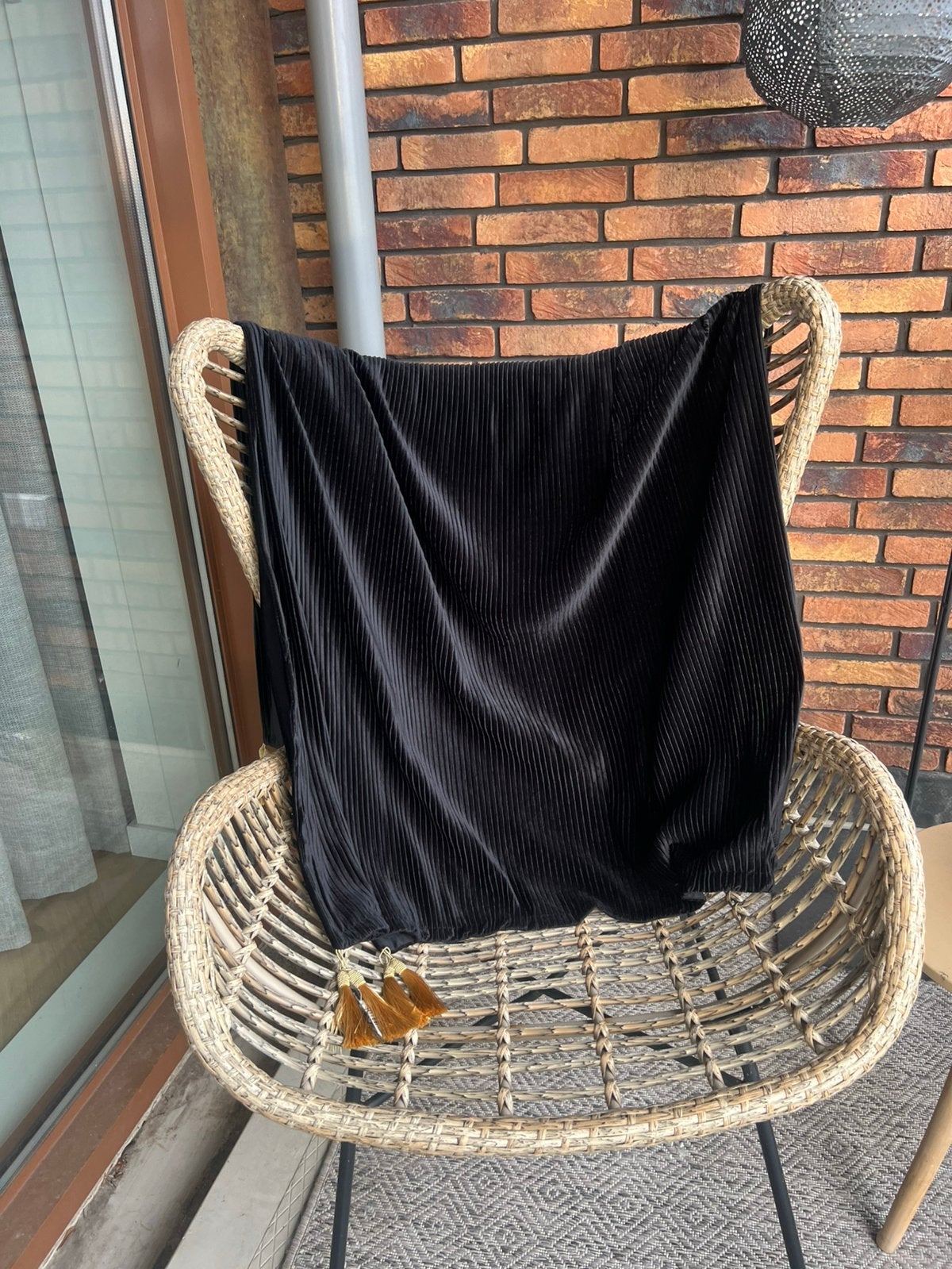 By Boo ** prachtige zwarte velvet plaid 145x170 cm ** Nieuw, Zwart, Verzenden, Nieuw, Plaid