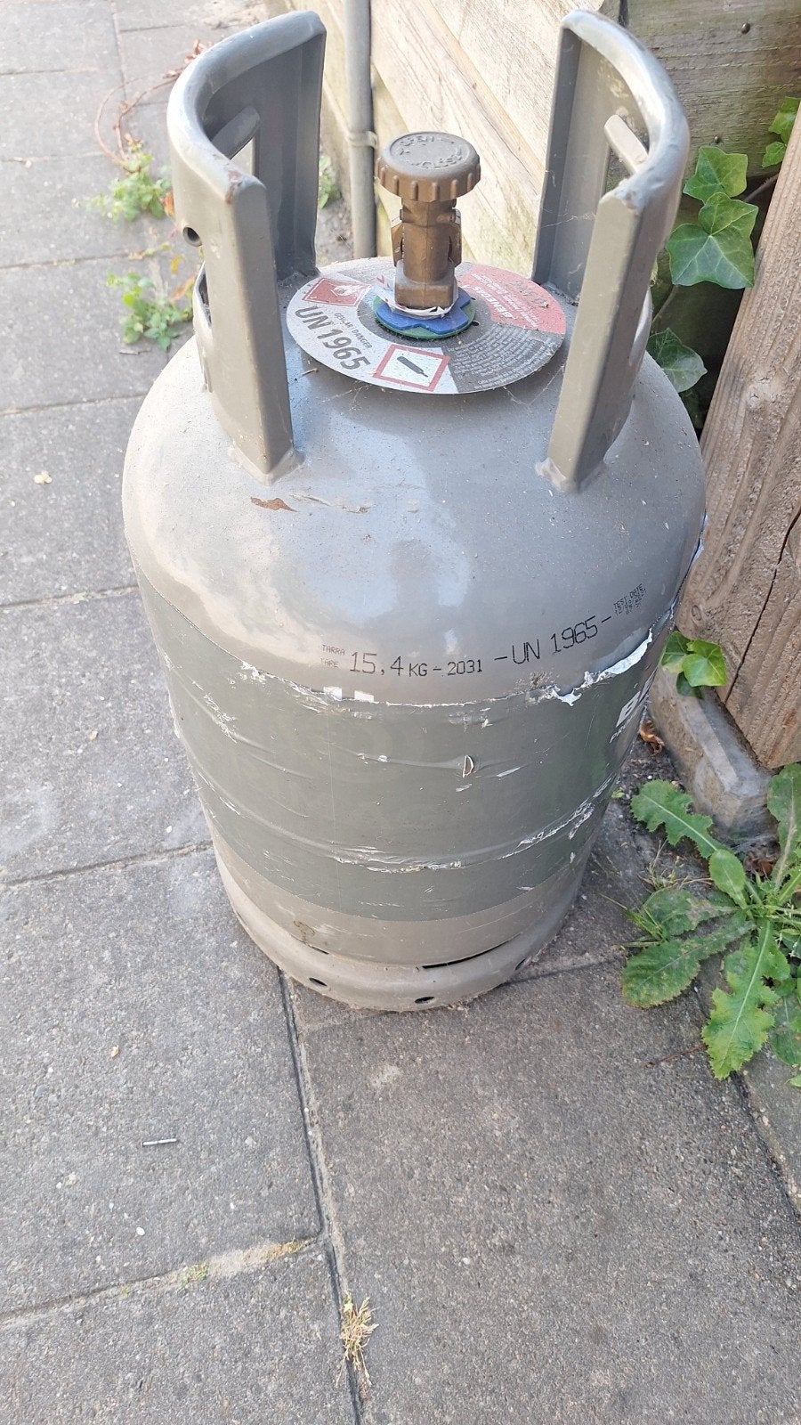 Gasfles 15,4 KG - driekwart vol, Ophalen