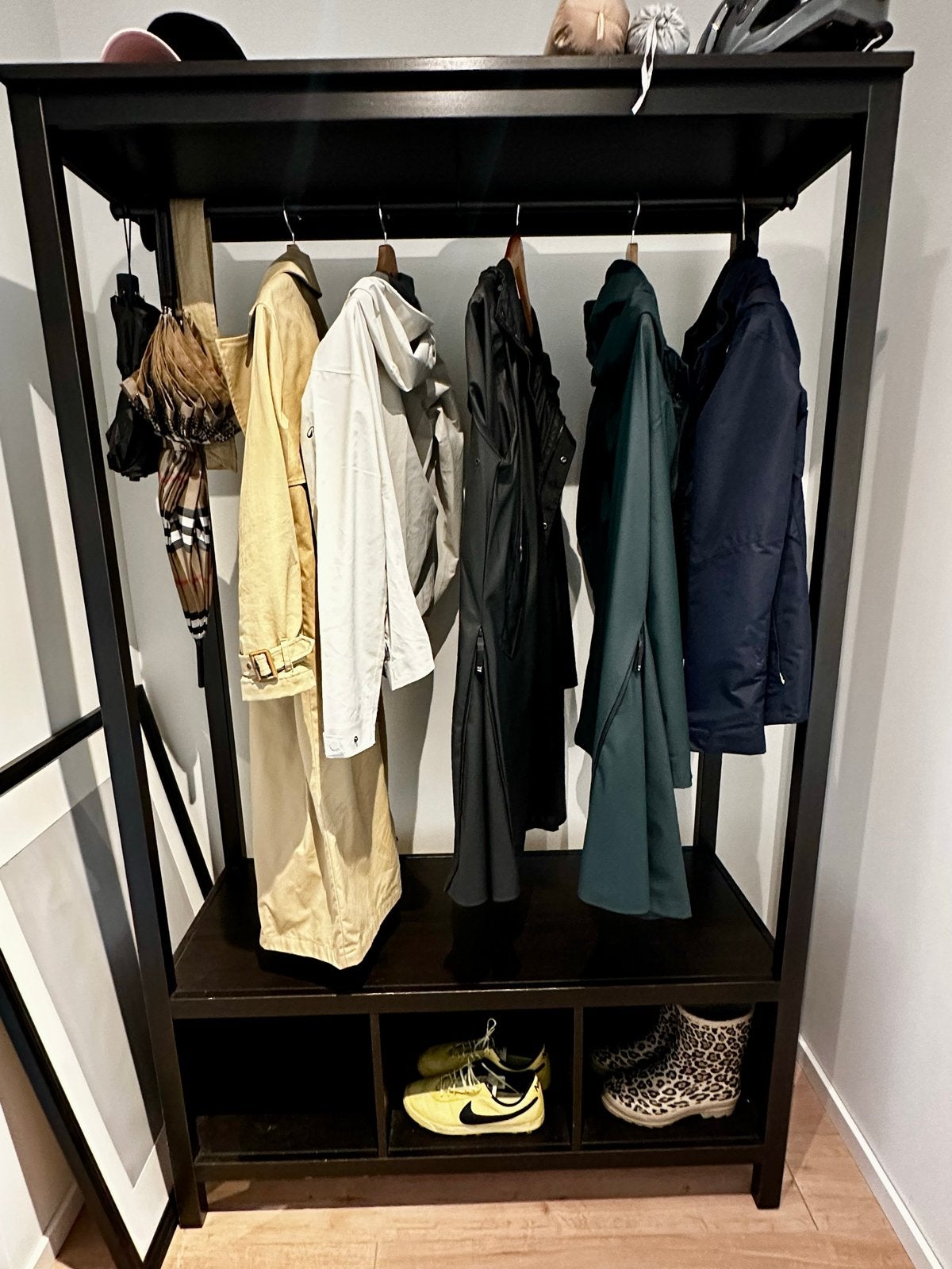 IKEA HEMNES coat rack / kapstok, Ophalen, Gebruikt, 100 tot 150 cm, Staande kapstok