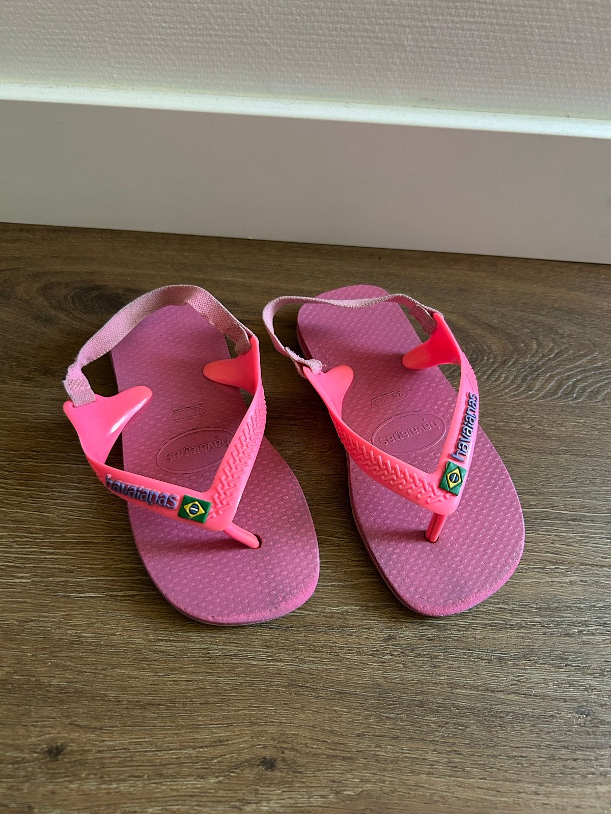 Havaianas slippers - Roze - Maat 25, Gebruikt, Meisje, Overige typen, Ophalen of Verzenden