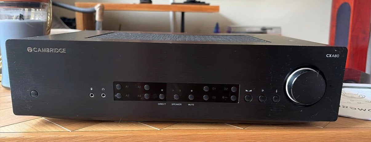 Cambridge CXA80 versterker, Audio, Tv en Foto, Versterkers en Receivers, Ophalen of Verzenden, Zo goed als nieuw, 120 watt of meer