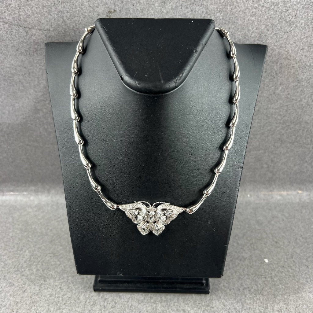 Zilveren Ketting collier met applique | 42,94g | 413891, Ophalen of Verzenden, Goud, Goud